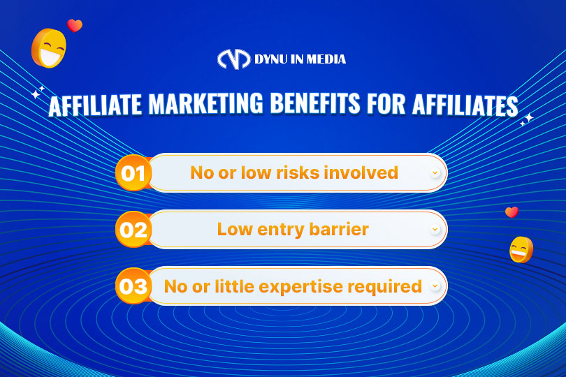 Benefits of affiliate marketing for affiliates